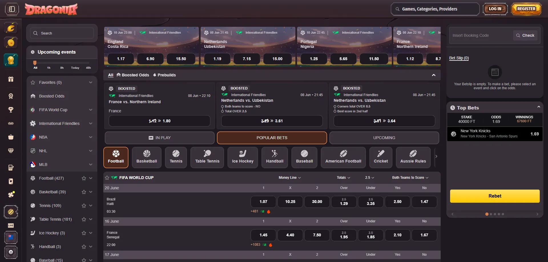 Dragonia Casino deposit and withdrawal payment methods NZ